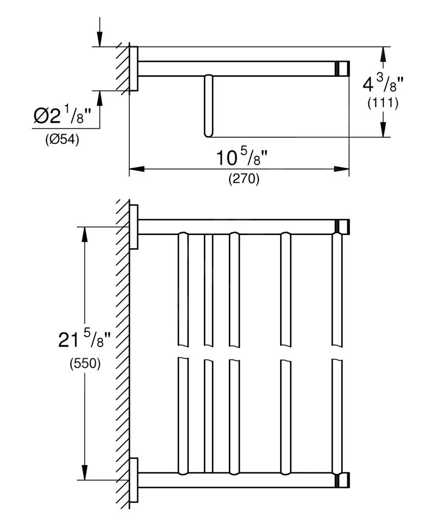 Grohe Essentials - Handdoekrek, Supersteel 40800DC1 - Image 2