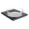 Keuco Edition 400 - Planchet Met Schaal, Mat Glas/zwart Chroom Geborsteld 11549139000