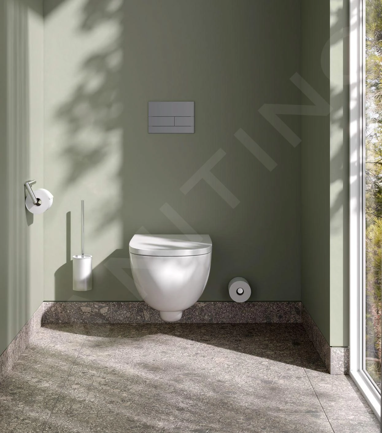 Keuco Reva - Toiletborstel Met Handvat, Mat Glas/chroom 12864019000 - Image 6