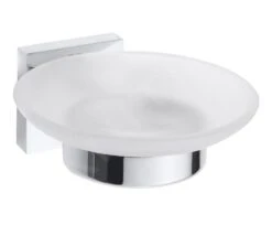 Sapho X-SQUARE - Zeephouder, Melkglas/chroom XQ802