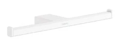 Hansgrohe AddStoris - Dubbele Toiletrolhouder, Mat Wit 41748700