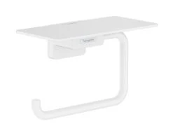 Hansgrohe AddStoris - Toiletrolhouder Met Planchet, Mat Wit 41772700