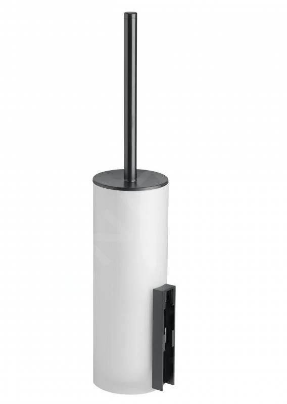 Keuco Edition 400 - WC-borstel Met Houder, Mat Glas/zwart Chroom Geborsteld 11564139000 - Image 3