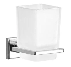 Sapho Gedy Colorado - Tanderborstelhouder, Chroom/satin Glas 6910