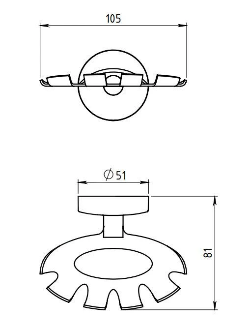 Novaservis Metalia 11 - Tandenborstel- En Tandpastahouder Opbouw, Chroom 0144,0 - Image 2