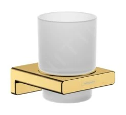 Hansgrohe AddStoris - Tandenborstelhouder, Mat Glas/gepolijst Goud 41749990