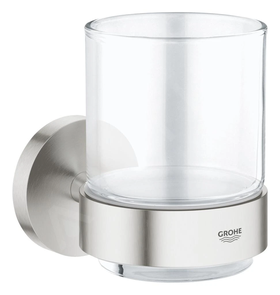 Grohe Essentials - Glas Met Houder, Supersteel 40447DC1