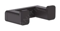 Hansgrohe AddStoris - Handdoekhaak Dubbel, Mat Zwart 41755670