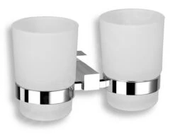 Novaservis Titania Anet - Glashouder, Melkglas/chroom 66357,0