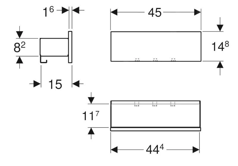 Geberit Smyle Square - Planchet 450 Mm, Lava/hickorynoot 500.362.JR.1 - Image 2