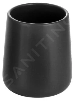 Aqualine Accessoires - Beker Voor Tandenborstels En Pasta, Zwart 08137