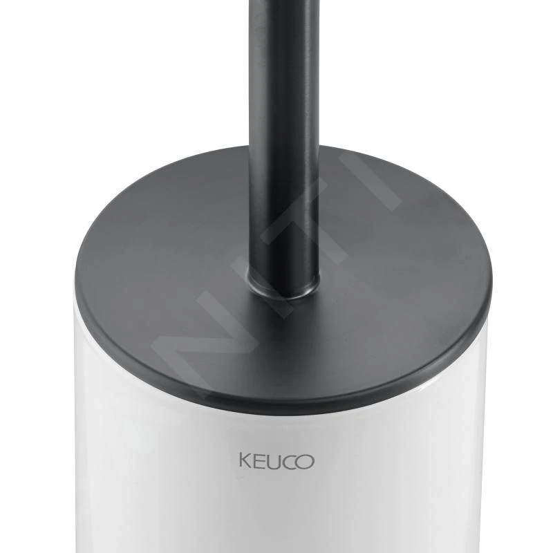 Keuco Edition 400 - WC-borstel Met Houder, Mat Glas/zwart Chroom Geborsteld 11564139000 - Image 4