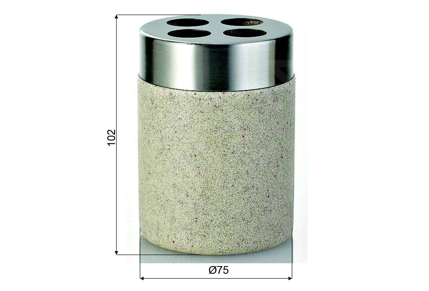 Sapho Ridder Stone - Tandenborstelhouder, Beige 22010211 - Image 2