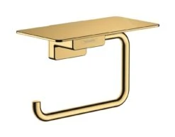 Hansgrohe AddStoris - Toiletrolhouder Met Planchet, Gepolijst Goud 41772990