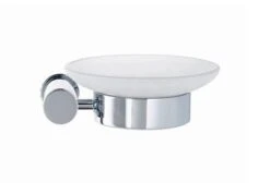 Duravit D-Code - Zeepschaal Met Houder, Rechts, Melkglas/chroom 0099181000