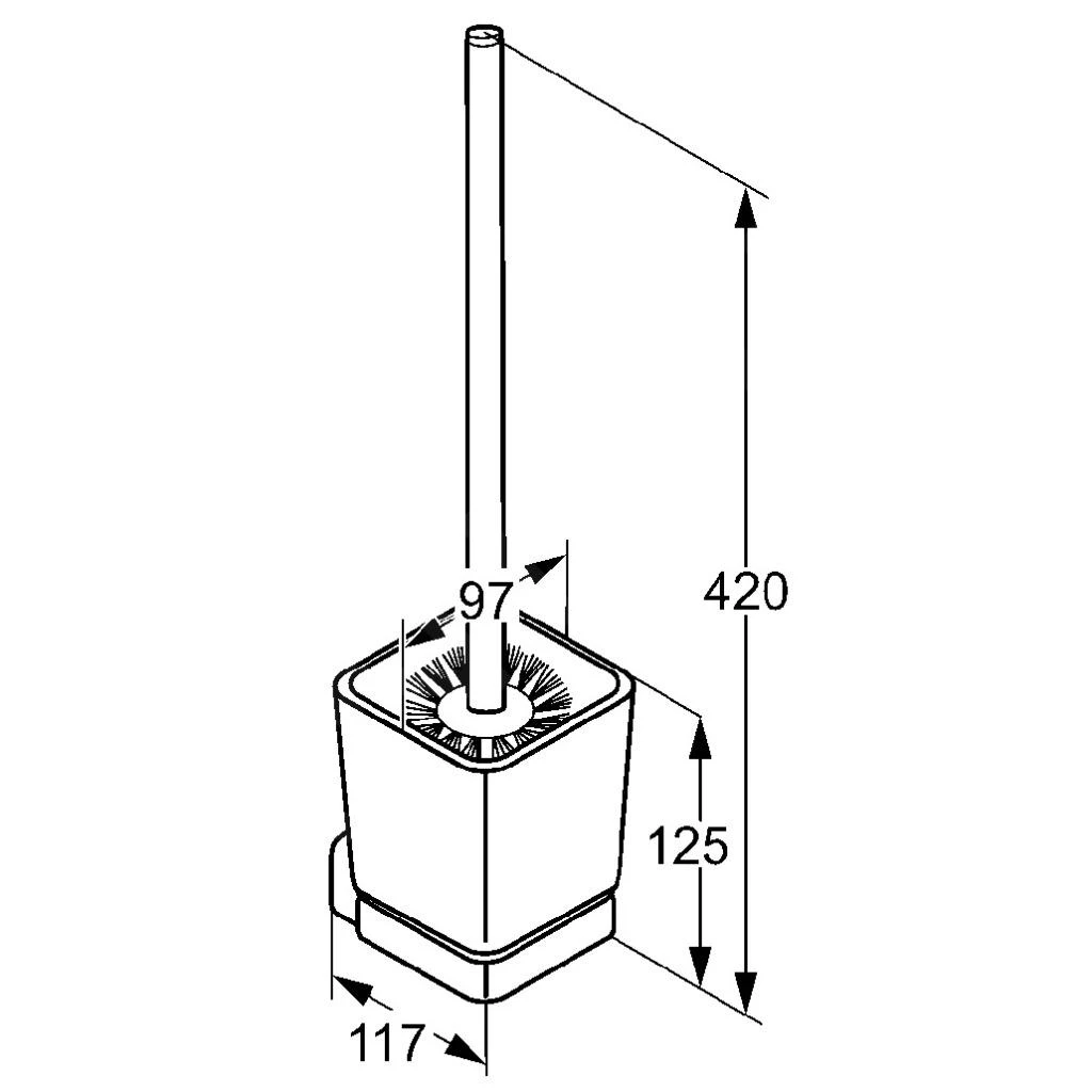Kludi E2 - Closetborstelgarnituur, Chroom 4997405 - Image 2